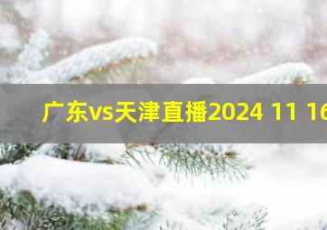 广东vs天津直播2024 11 16